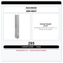 Rockwood 295 Stainless Steel Corner Guard 3" x 3" Square Corner US32D