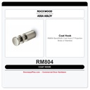 Rockwood RM804 BandWidth Coat Hook – 3" Projection | Brass or Stainless