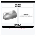Rockwood RM805 Round End Coat Hook | 1-3/4" Projection | Solid Brass or Stainless Steel
