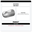 Rockwood RM807 Round End Coat Hook | 2-1/4" Projection | Solid Brass or Stainless Steel