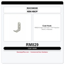 Rockwood RM829 Single Coat Hook | 1-7/8" Projection | Brass or Stainless