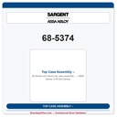 Sargent 68-5374 Top Case Assembly – 8600 Series CVR Exit Device