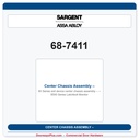 Sargent 68-7411 Center Chassis Assembly – 8500 Series Latchbolt Monitor