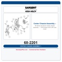 Sargent 68-2201 Center Chassis Assembly – 8700 Series SVR LHR Less Cover