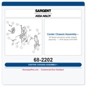 Sargent 68-2202 Center Chassis Assembly – 8700 Series SVR RHR