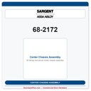 Sargent 68-2172 Center Chassis Assembly | 12-8900 Series CVR | LHR Fire Rated