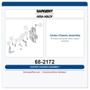 Sargent 68-2172 Center Chassis Assembly | 12-8900 Series CVR | LHR Fire Rated