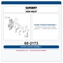 Sargent 68-2173 Center Chassis Assembly – 12-8900 Series CVR RHR | Fire Rated