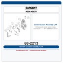 Sargent 68-2213 Center Chassis Assembly LHR — 8916 & 8966 Exit Device