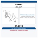 Sargent 68-2214 RHR Center Chassis Assembly — 8916 & 8966 Exit Device Part