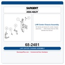 Sargent 68-2481 LHR Center Chassis Assembly – 8300 Series Narrow Stile Mortise Exit Device