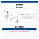 Sargent 68-2482 RHR Center Chassis Assembly – 8300 Series Narrow Stile Mortise Exit Device