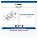 Sargent 68-3714 LHR Center Chassis Assembly – 12-HC-8700 SVR Fire & Hurricane Rated