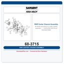 Sargent 68-3715 RHR Center Chassis Assembly – 12-HC-8700 SVR Fire & Hurricane Rated