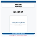 Sargent 68-0511 End Cap Mounting Bracket — 80 Series Exit Device