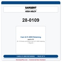 Sargent 28-0109 Cam & 01-0005 Retaining Ring Kit – Pack of 5 | 20 & 30 Series Exit Device Repair Parts