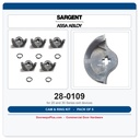 Sargent 28-0109 Cam & 01-0005 Retaining Ring Kit – Pack of 5 | 20 & 30 Series Exit Device Repair Parts
