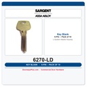 Sargent 6270 LD 6-Pin Key Blank, L Keyway Master Section – Pack of 10