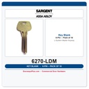 Sargent 6270 LDM 6-Pin Master Keyway Key Blank, Pack of 10