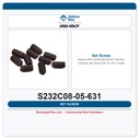 Adams Rite S232C08-05-631 Mortise Cylinder Set Screw Pk/10 | 631 Finish