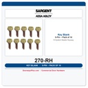 Sargent 270 RH Key Blank – 5-Pin R Keyway Master Section, 10-Pack