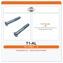 International Door Closers T1-AL Pull Handle Screw Kit – 3/8-24 x 2" Phillips Machine Screws