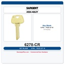 Sargent 6278 CR Keyway 6-Pin Key Blank | Nickel Silver | Pack of 10