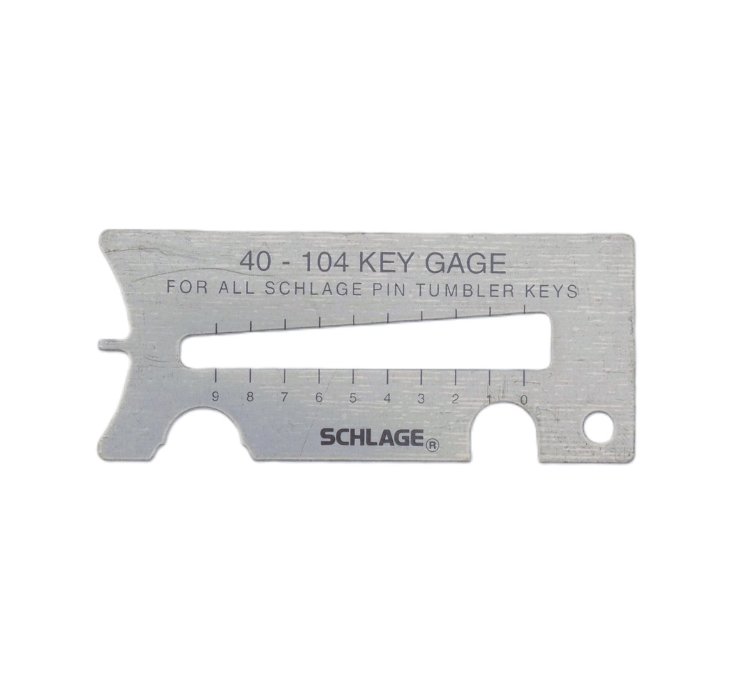 Schlage 40-104 Key Gauge – Precision Key Bitting Depth Decoder
