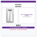 Accentra KG-1 Key Bitting Gauge – Yale Keyway Decoder Tool