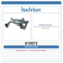 Hadrian 610072 TR-27 6-Lobe Security Screws #12 x 1-3/4" Zinc (Pkg/10)