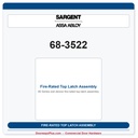 Sargent 68-3522 Fire-Rated Top Latch Assembly | 12-8600 CVR Series