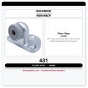 Rockwood 481 Heavy Duty Floor Stop, Satin Chrome US26D – Replaceable 461B Bumper