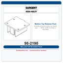 Sargent 98-2190 Mullion Top Retainer Pack — 980 & 12-980 Fire-Rated or Non-Rated