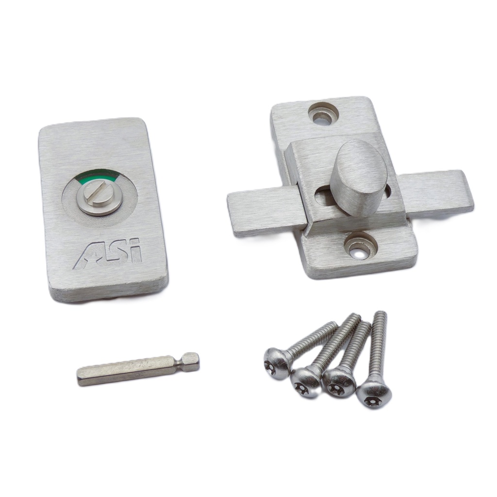 Accurate Partitions 40-8263010 Occupancy Indicator Slide Latch – Stainless Steel