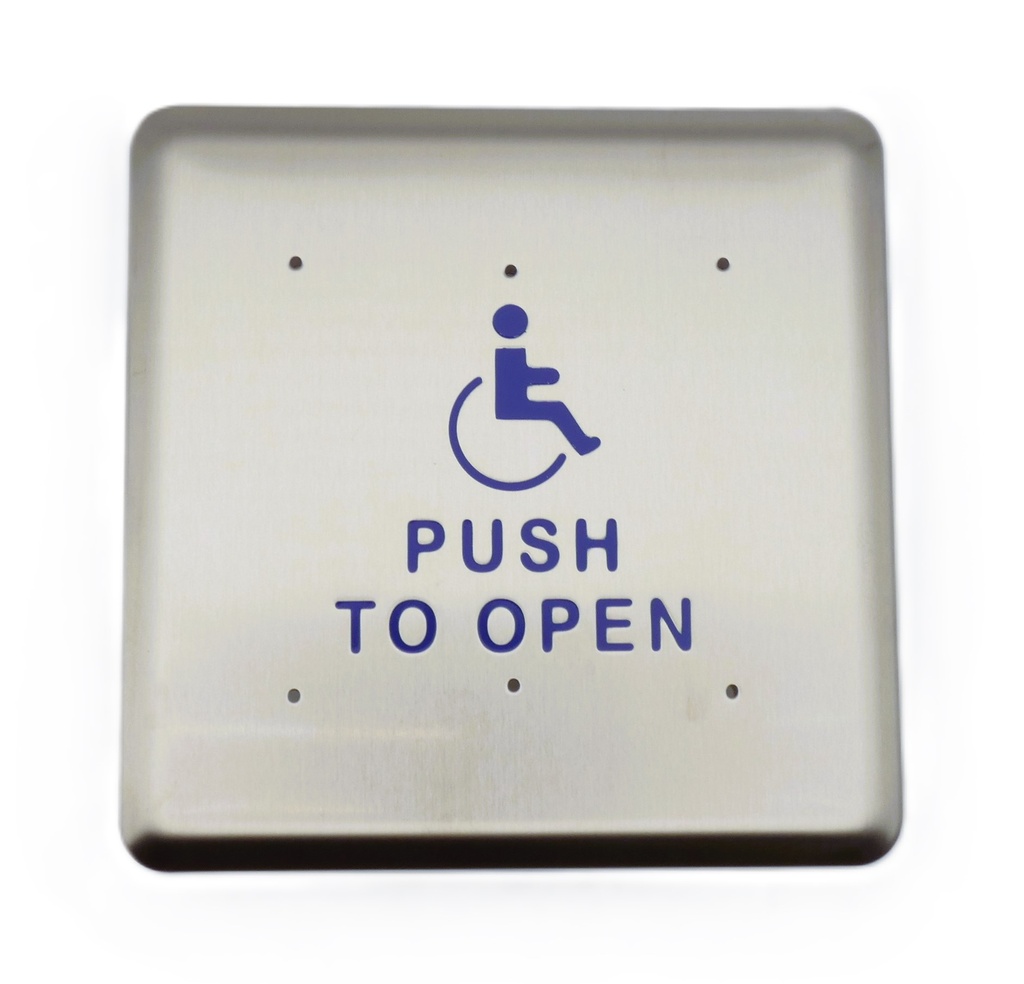 Hager 2-659-0169 Square 6" Push-to-Open Actuator Button