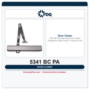PDQ 5341 BC PA Delay Action Door Closer – Parallel Arm, Back Check, Tri Pack (3-Unit)
