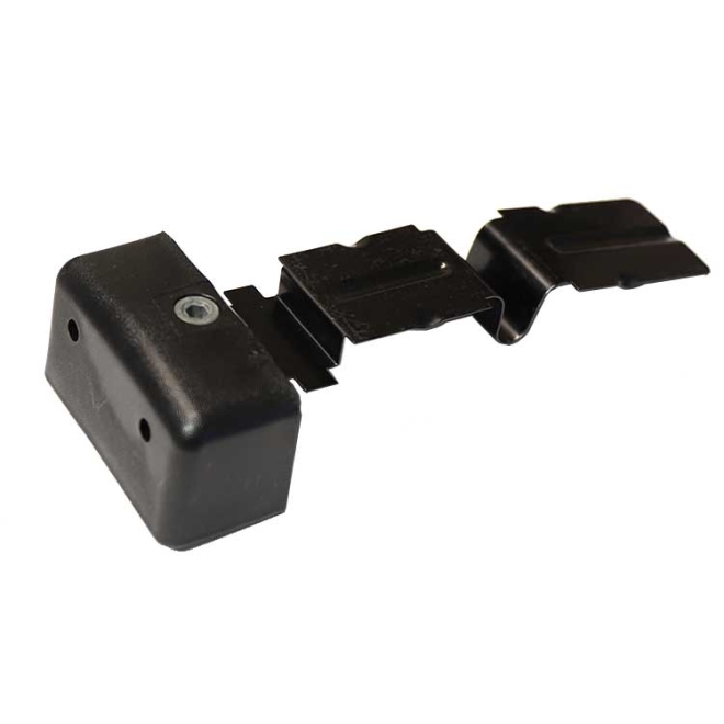 Adams Rite 41-0801-01 End Cap Old Style Black Metal Exit Device Part