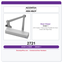 Accentra 2721 Grade 1 Heavy-Duty Parallel Arm Door Closer with Rigid Stop