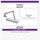Accentra 2721T Grade 1 Parallel Arm Thumbturn Hold Open Door Closer – UL Fire Rated