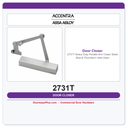 Accentra 2731T Heavy Duty Parallel Arm Closer – Dead Stop & Thumbturn Hold Open