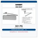 Sargent 351 PS Powerglide Door Closer | Heavy Duty Parallel Arm with Positive Stop