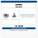 Sargent 10-3858 Outside Rose Spring Assembly – 10X Line (Post-2023)
