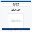 Sargent 68-3933 Top Latch Assembly | 8700 & NB-8700 SVR Exit Device Part