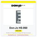 Don-Jo HS-060 4-1/2" Hinge Shim | 16 Gauge .060" Steel Commercial