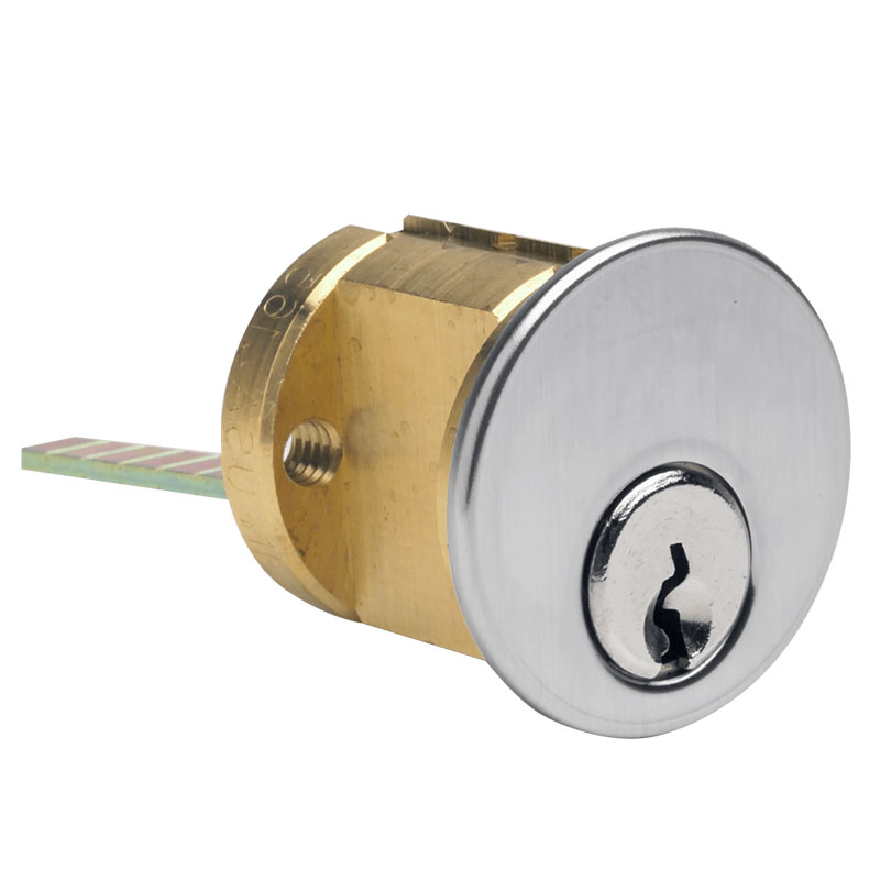 Ilco 7075 Rim Cylinder – 1-1/8" Solid Brass, Schlage C Keyway