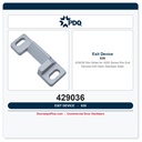 PDQ 429036 Rim Strike for 4200 Series Rim Exit Devices | 630 Satin Stainless Steel