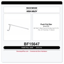 Rockwood BF15647 Offset Push & Pull Bar Set | 8" CTC Pull, 33" Push Bar, T3 Mount