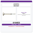 Accentra 6100ED Grade 1 Rim Exit Device – Exit Only | ANSI A156.3