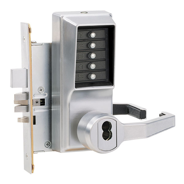 DormaKaba Simplex 8148-626 Mechanical Push Button Mortise Lock with Deadbolt – Satin Chrome