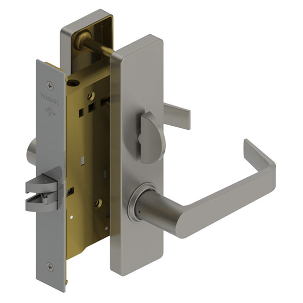 Hager 3840E Privacy Mortise Latchset – Grade 1 ANSI F22 Escutcheon Trim